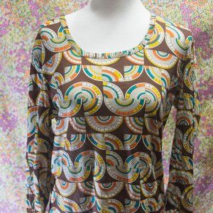 Psychedelic Long Sleeve Retro Shirt
